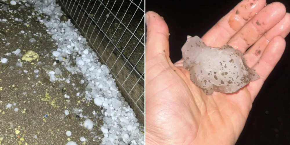 Imagens foram registradas por moradores