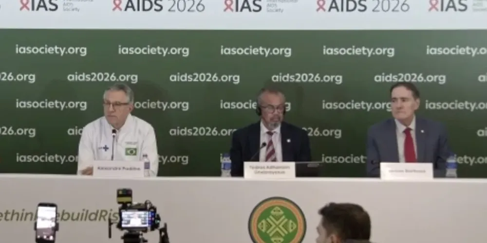 Coletiva de imprensa da AIDS 2026