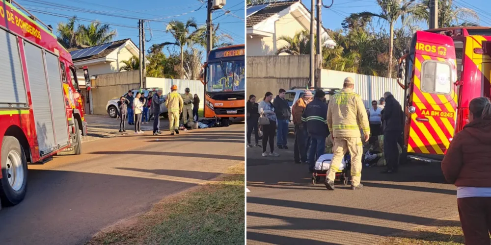 Equipes de segurança prestaram atendimento no local