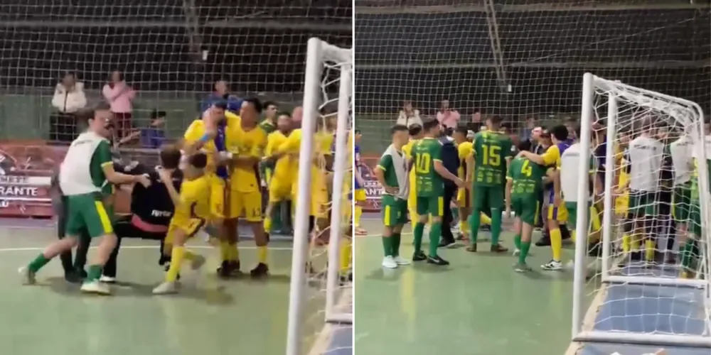 Confusão deu início após o apito final