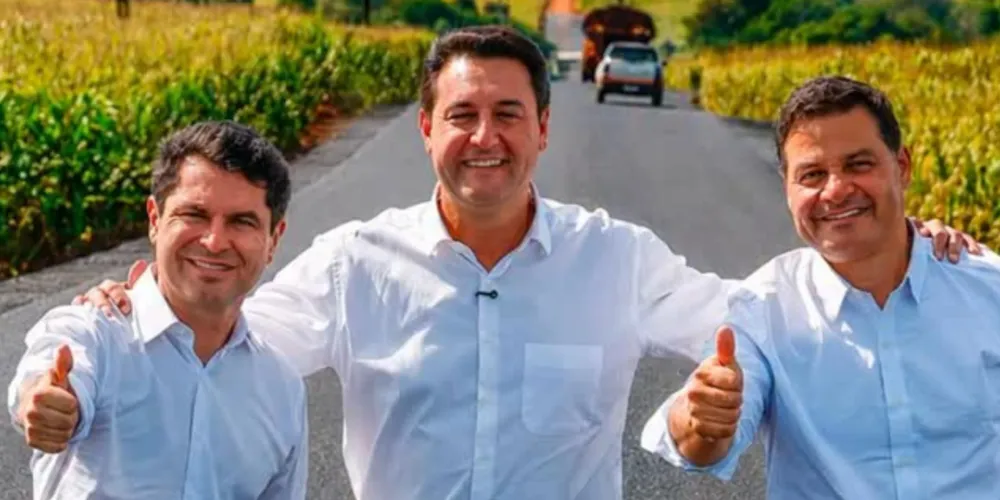 Alexandre Curi, Ratinho Junior e Sandro Alex