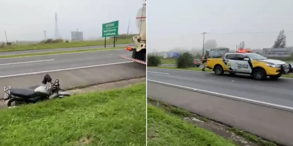 O óbito do motociclista foi constatado ainda no local