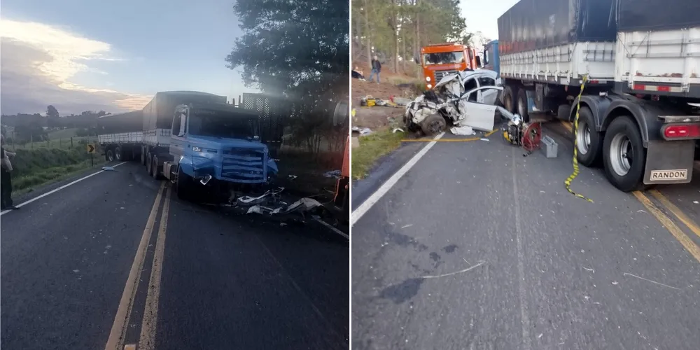 Com o impacto, o passageiro do Fiat Cronos, um jovem de 28 anos, sofreu lesões graves e morreu ainda no local