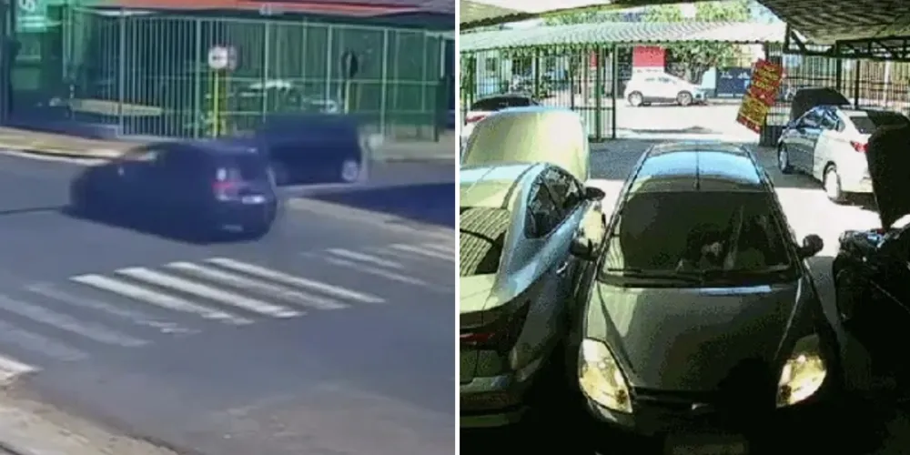 O momento da colisão foi de grande susto