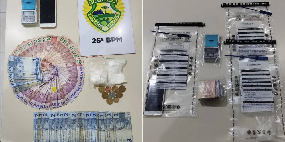 R$ 339,90 em dinheiro foram apreendidos