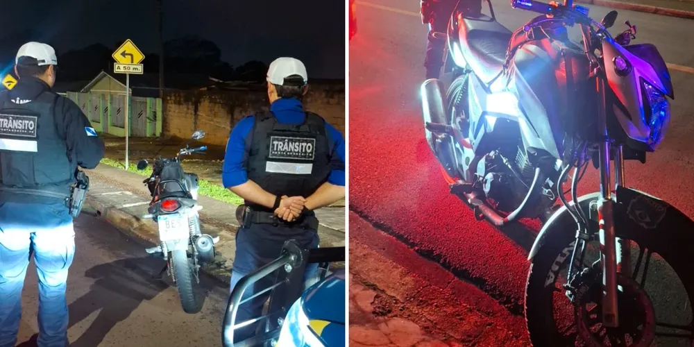 Ao consultar o sistema integrado, os agentes verificaram que o motociclista não possuía Carteira Nacional de Habilitação (CNH)