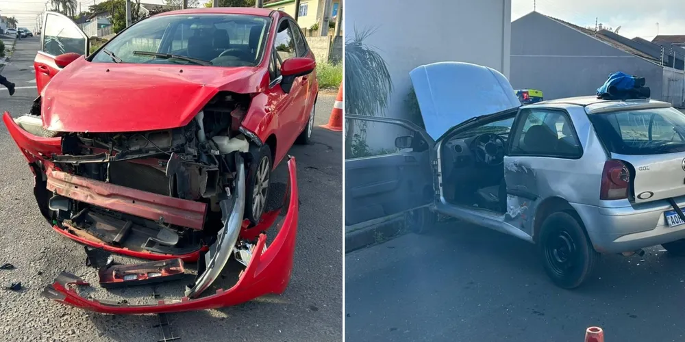 No Ford Fiesta estava apenas o condutor, que não ficou ferido