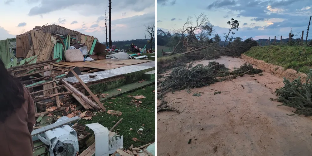 Pelo menos 20 casas ficaram destruídas