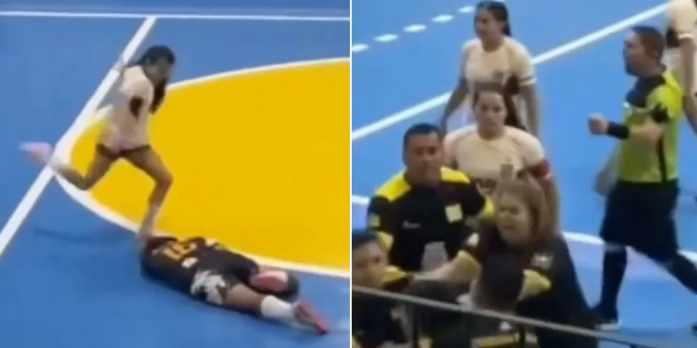 A confusão começou no início do segundo tempo, quando o RDJ vencia a partida por 1 a 0