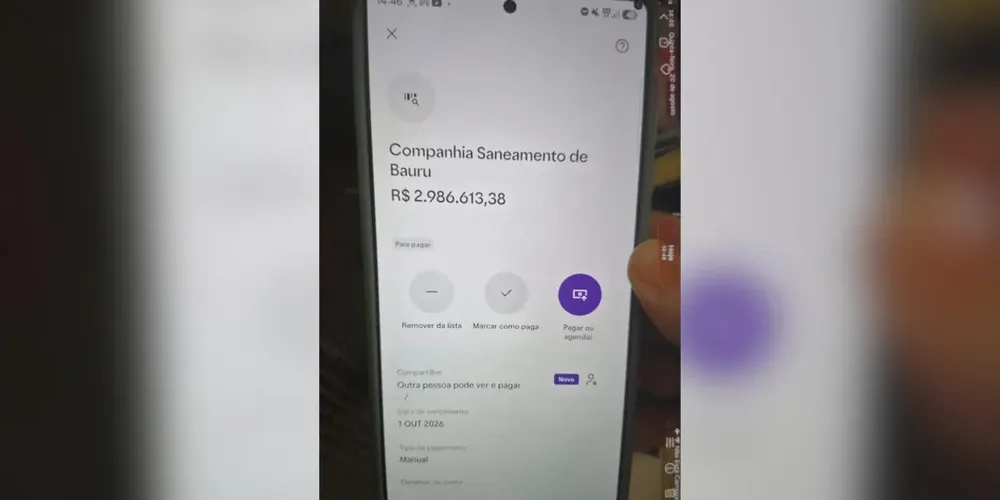 Laís recebeu uma notificação do banco sobre um boleto emitido em seu CPF