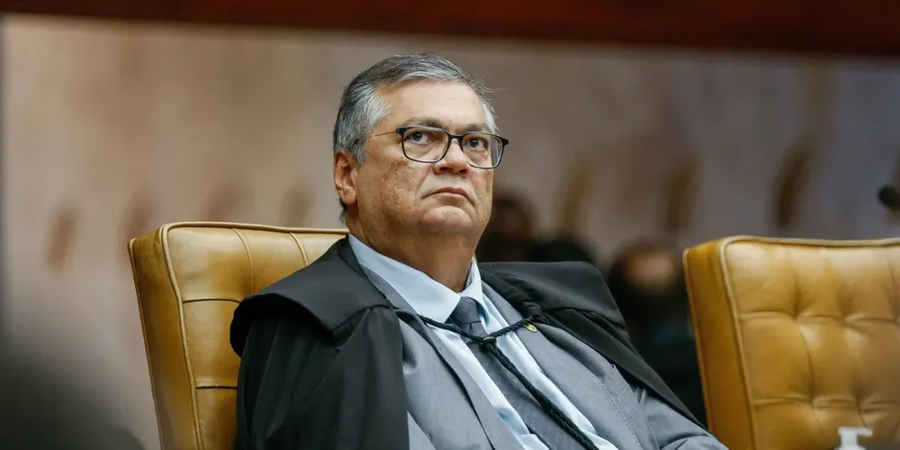 O ministro Flávio Dino durante sessão Plenária do STF