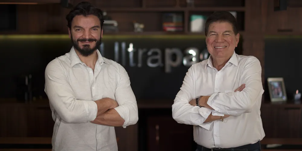 Carlos Kloster e seu pai, Rogério Kloster, fundadores da Ultrapack
