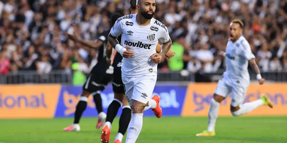Gabriel Barbosa marcou seu 101º gol pelo Santos