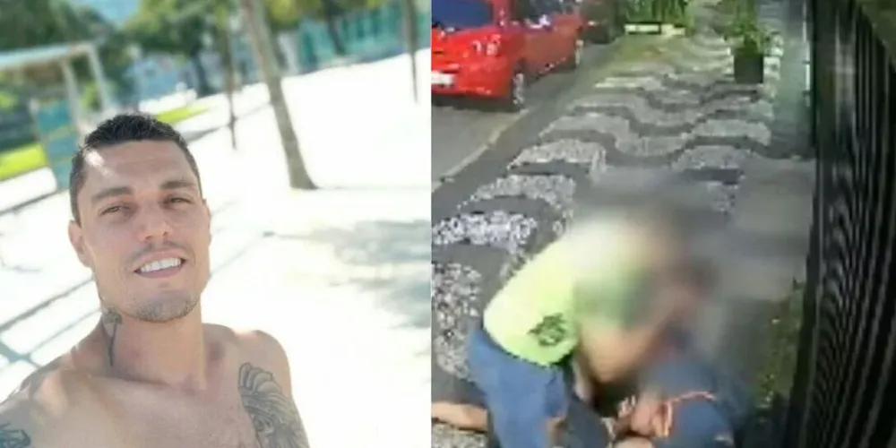 Imagens de câmeras de segurança flagraram Douglas Pagliuca desorientado.
