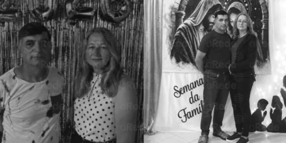 Edenilze Teresinha Bronguel e Clodoaldo Ribeiro de Jesus faleceram no acidente