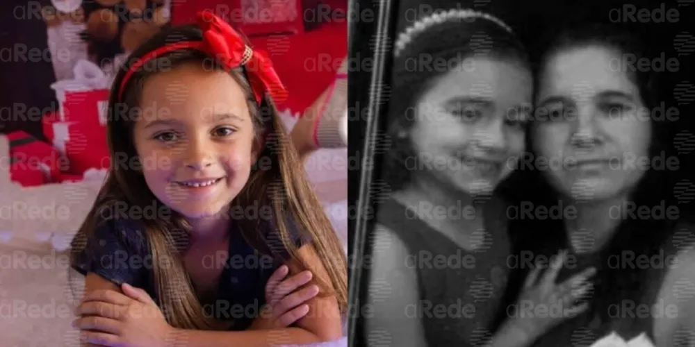 Elissandra Batista, de 6 anos, e Edineia Lemes Batista faleceram