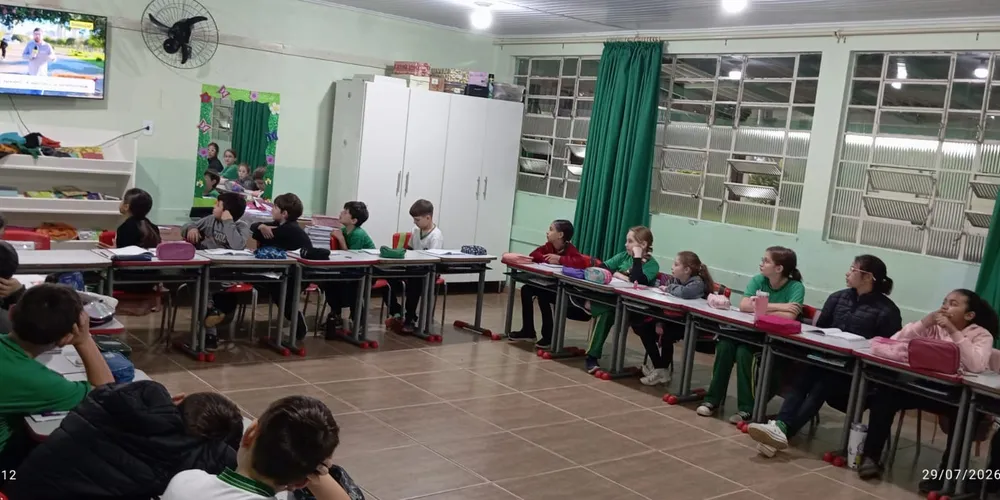 A aula do Vamos Ler foi o ponto de partida para os estudos realizados pela turma