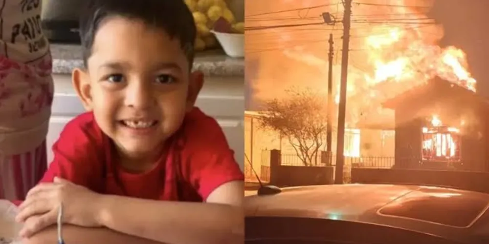 O garoto faleceu após um incêndio destruir a residência onde morava, na Rua Teixeira Mendes