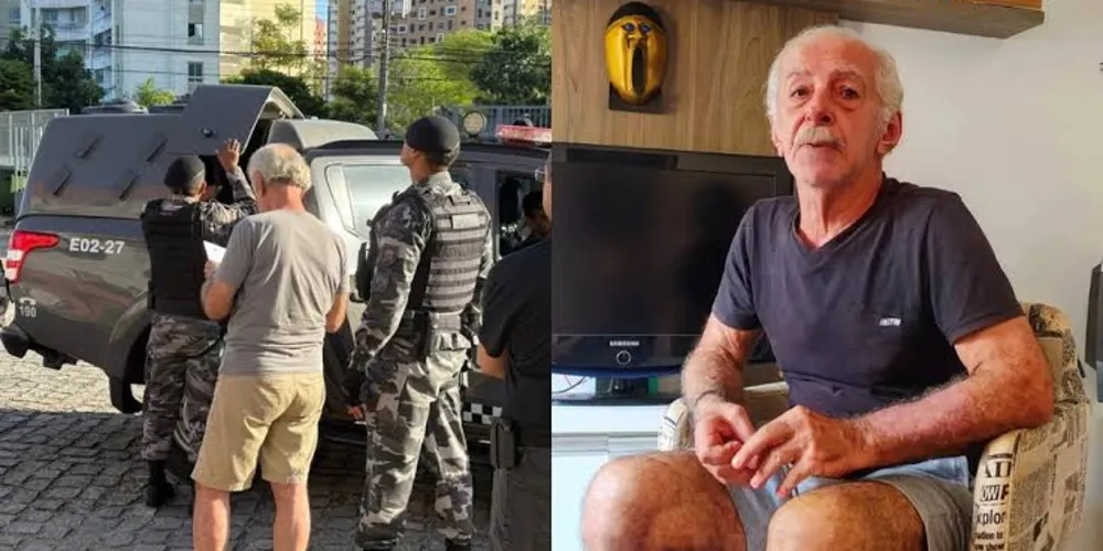 Ele foi preso neste domingo em Natal pela Polícia Militar do Rio Grande do Norte