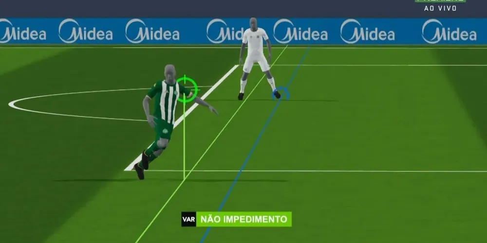Semiautomático ajuda a validar gol da Chapecoense contra o Santos no Brasileirão