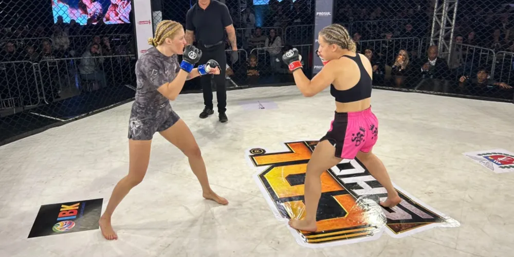 Essa foi a primeira vitória da Eduarda no MMA profissional