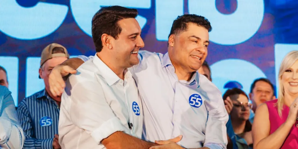 Ratinho Junior e Marcelo Rangel