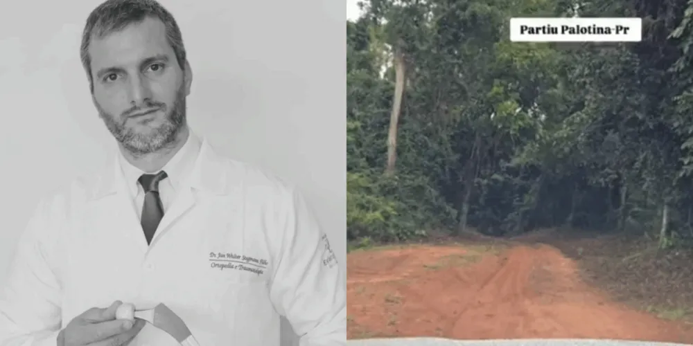 Médico de Londrina publicou nas redes sociais um registro do trajeto para Palotina horas antes do capotamento