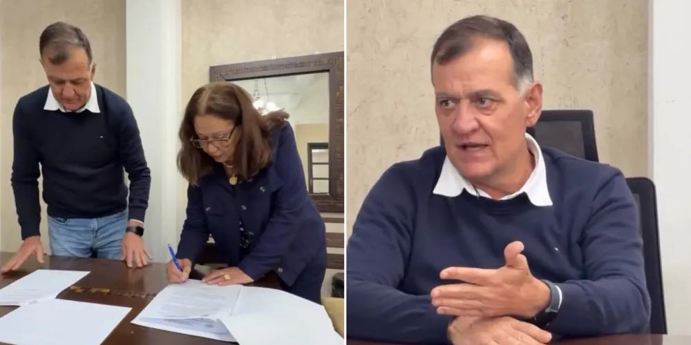 Documento foi assinado pelo prefeito Rildo Leonardo e a vice-prefeita Helynez Santos Ribas