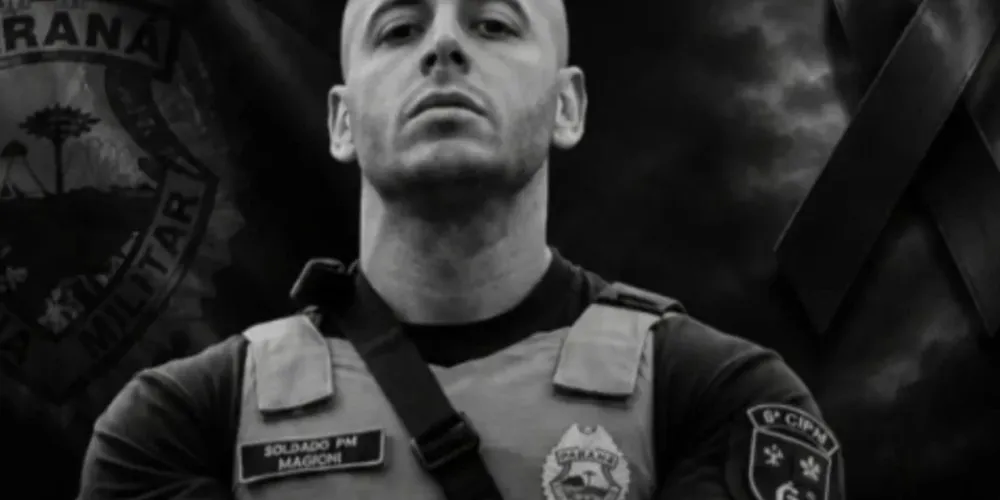O policial militar Kauã Gabriel Darodda Magioni, de 33 anos, morreu após ser atingido por um tiro durante um confronto na zona rural de Arapuã. Ele deixa esposa e um filho de um ano