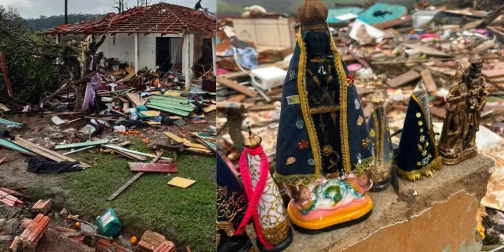 Cerca de 500 pessoas foram atingidas pelo tornado na região
