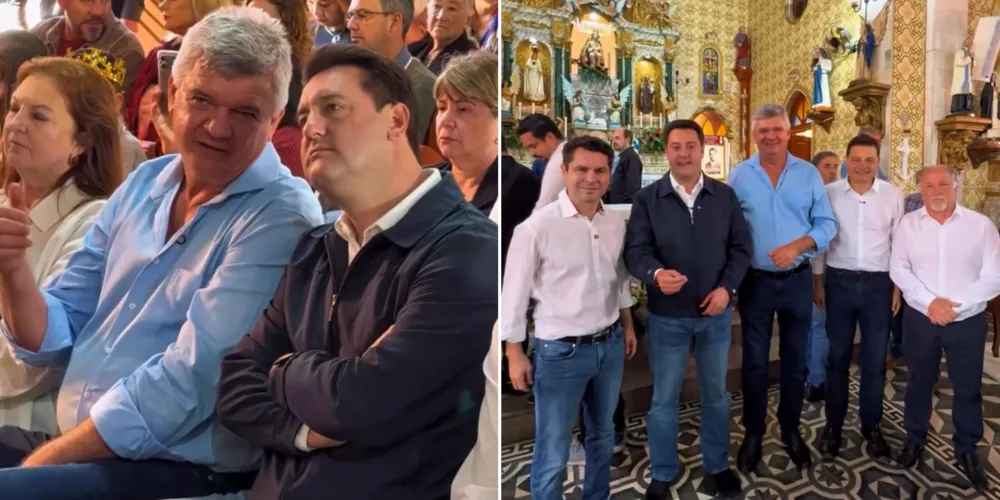 Estiveram na celebração o governador Ratinho Junior, o candidato ao Governo do Paraná Sandro Alex e seu vice Rafael Greca, e o candidato ao Senado Alexandre Curi