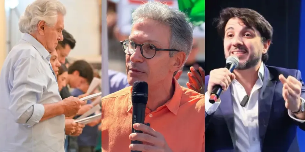 Caiado, Zema e Renan iniciaram suas campanhas neste domingo (16)