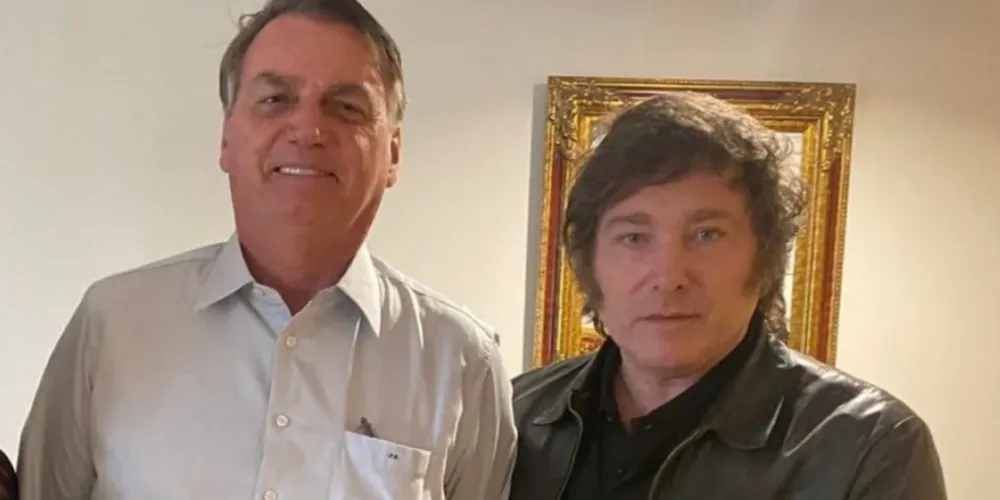 Jair Bolsonaro e presidente da Argentina, Javier Milei