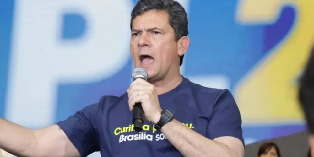 Moro na convenção. Até a camiseta fez menção ao combate á corrupção