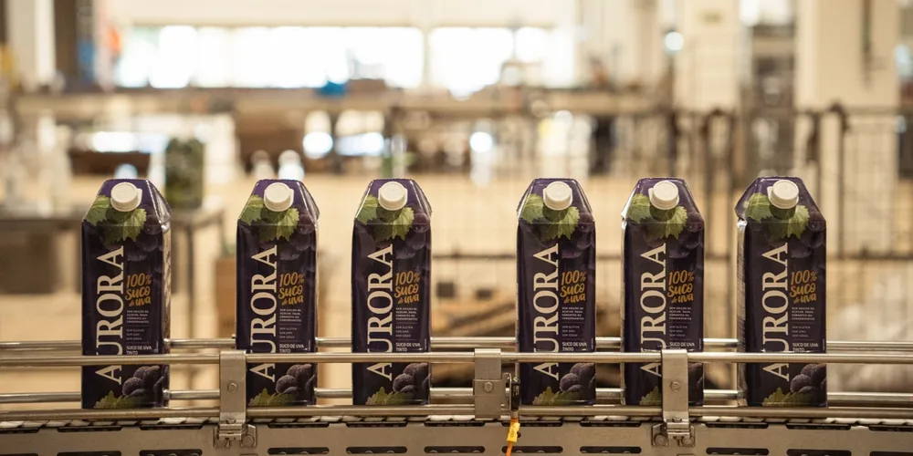 Linha de produção da Vinícola Aurora utiliza soluções de envase e gestão da Tetra Pak para otimizar processos e reduzir emissões de carbono