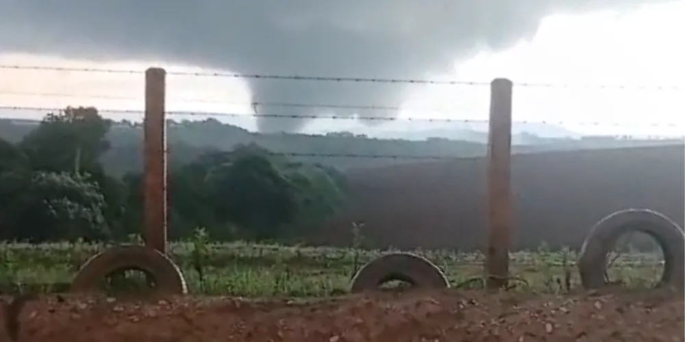 Imagem registrada por um morador da região