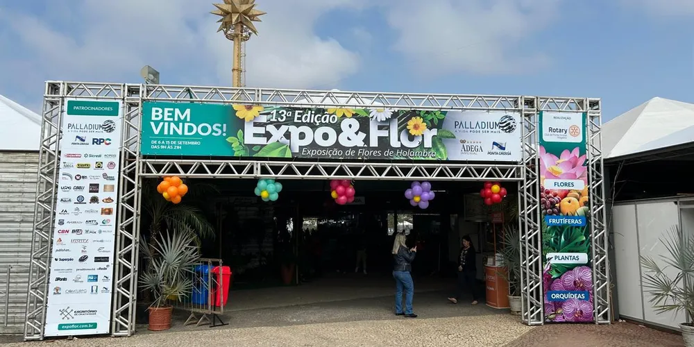 Entrada da 13ª Expo & Flor em 2024