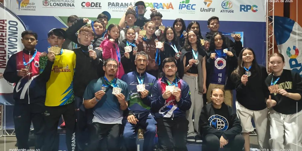 Representando Ponta Grossa, a equipe conquistou um resultado expressivo ao garantir 18 vagas para o Campeonato Brasileiro de Taekwondo 2026