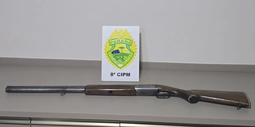 As ações desenvolvidas pelas equipes ROTAM e ROCAM resultaram na apreensão de uma espingarda calibre 12