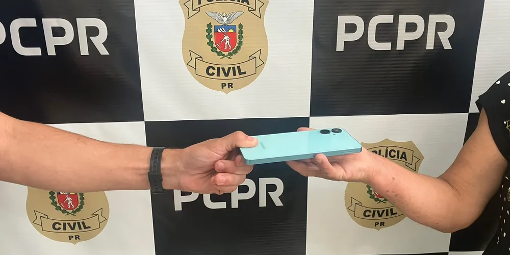 O aparelho foi localizado após investigação e devolvido à proprietária