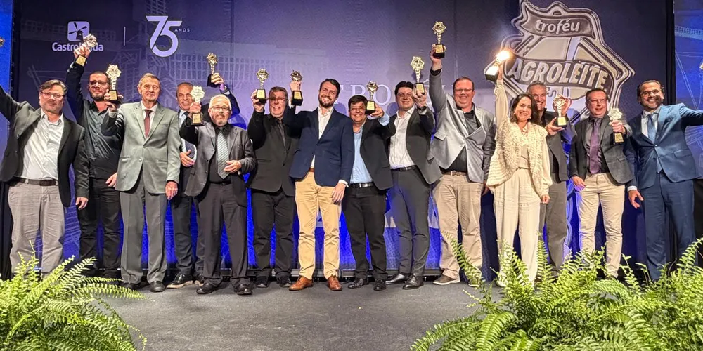 A premiação foi entregue durante o Agroleite 2026, em Castro (PR)