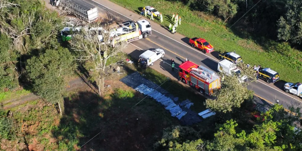 O acidente desta quarta foi registrado no km 209, da BR-373, em Ipiranga