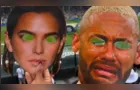 Vascaínos distribuem máscaras de Neymar chorando e Bruna Marquezine
