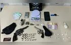 Dupla é presa com duas armas e drogas durante abordagem em PG