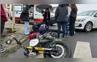 Motociclista fica ferido após atingir lateral de carro no bairro Oficinas em PG