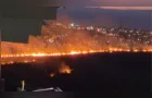 Incêndio de grandes proporções atinge região do 'Nova Ponta Grossa'