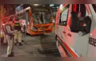 Acidente entre dois biarticulados deixa feridos e trava cruzamento no Água Verde