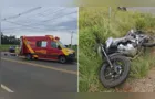 Motociclista fica ferido após colisão com caminhão no Contorno Leste de PG