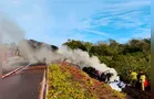 Identificado caminhoneiro que morreu carbonizado na BR-487 em Icaraíma