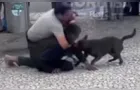 Briga entre moradores de rua termina com ataque de cachorro em praça